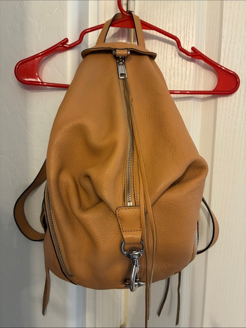 Rebecca Minkoff Caramel Tan Pebbled Leather Backpack